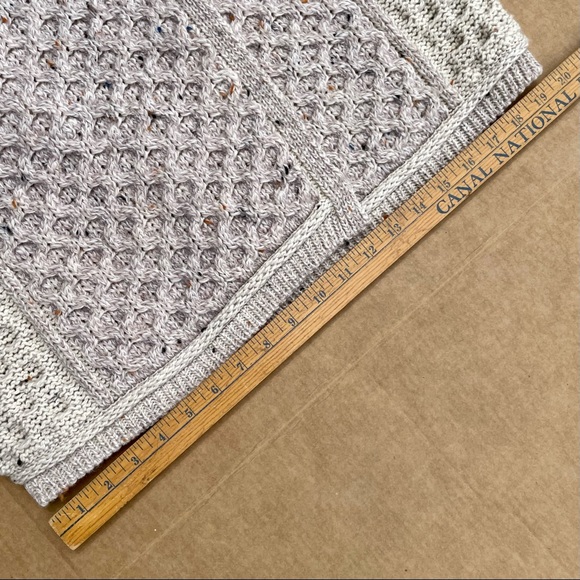 Inis Crafts Made in Ireland 100% Merino Wool Knit Cardigan Sweater Large Button - Picture 11 of 14